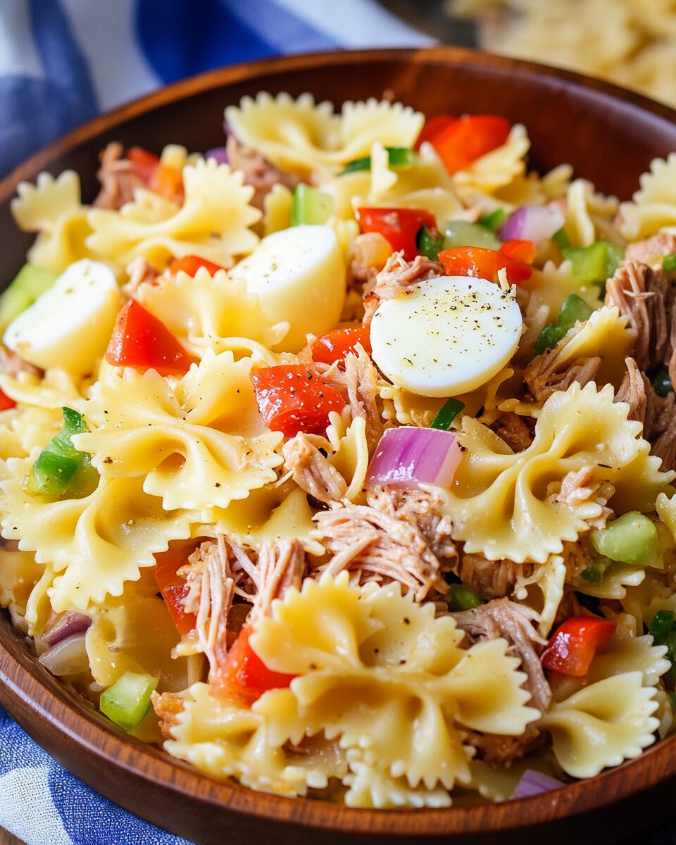 Pulled Pork Pasta Salad