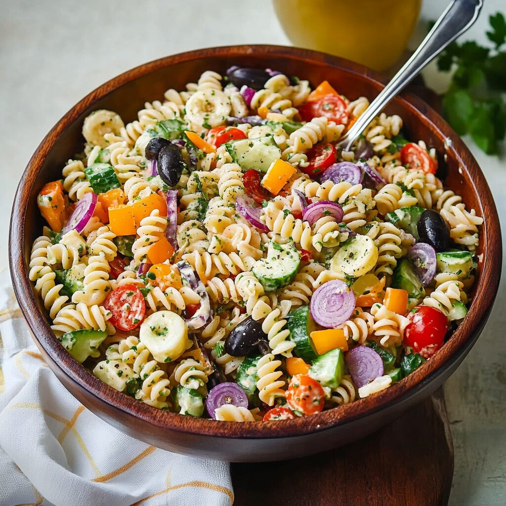Pasta Salad with Homemade Dressing