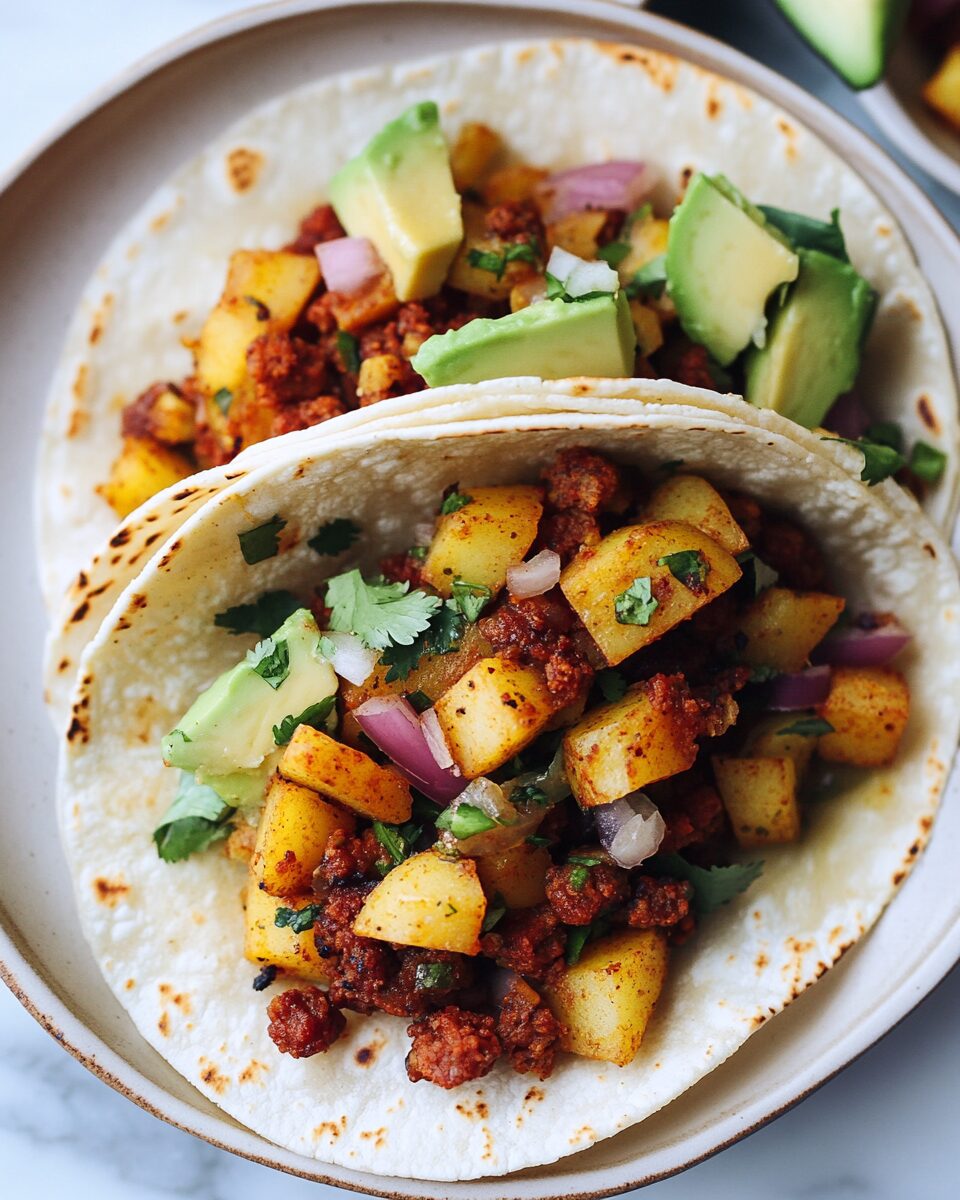 Vegan Chorizo Breakfast Tacos