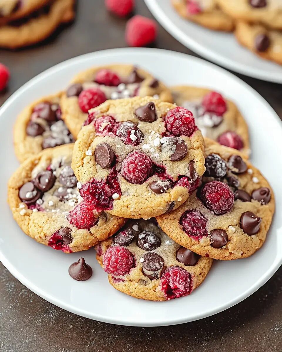Raspberry Chocolate Chip Cookies