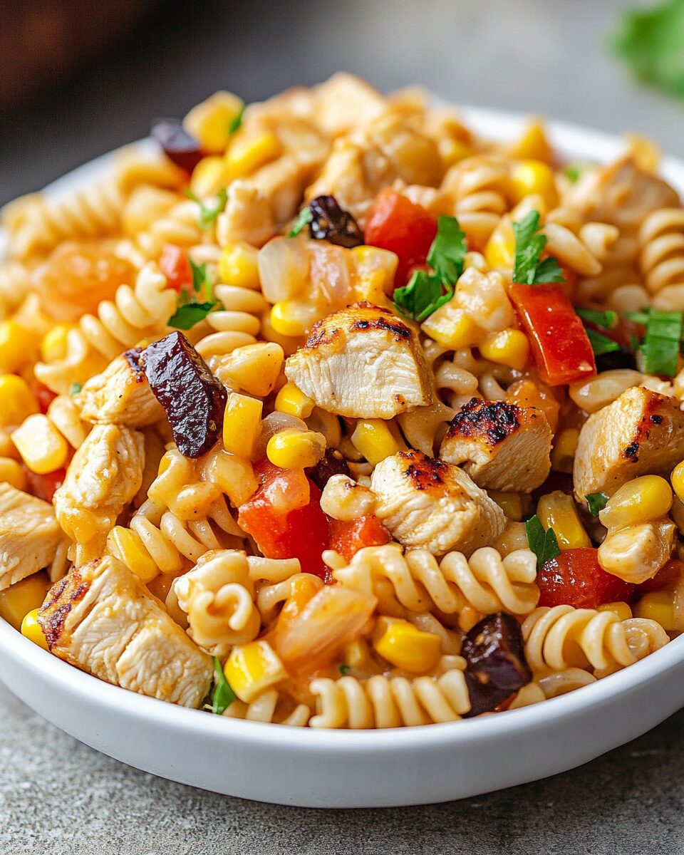BBQ Chicken Pasta Salad