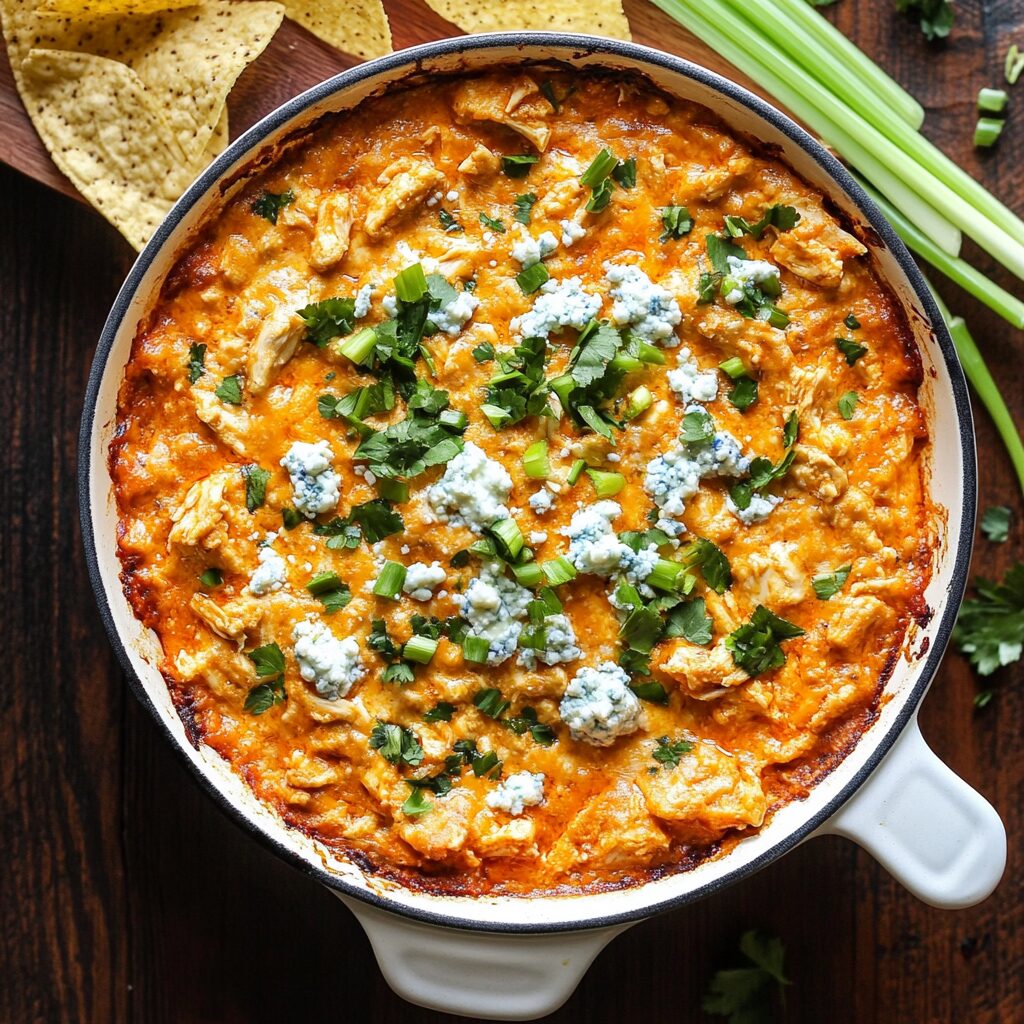 Buffalo Chicken Dip with Blue Cheese
