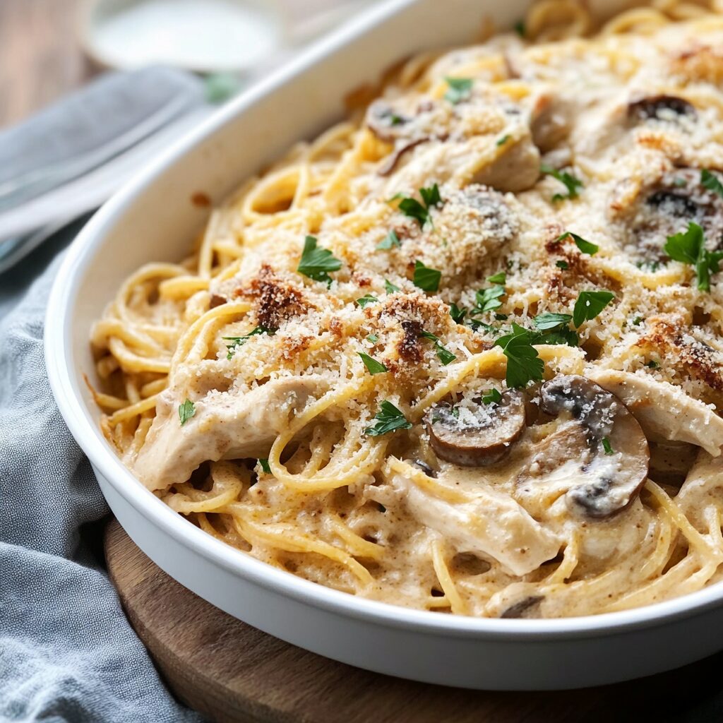 Creamy Chicken Tetrazzini