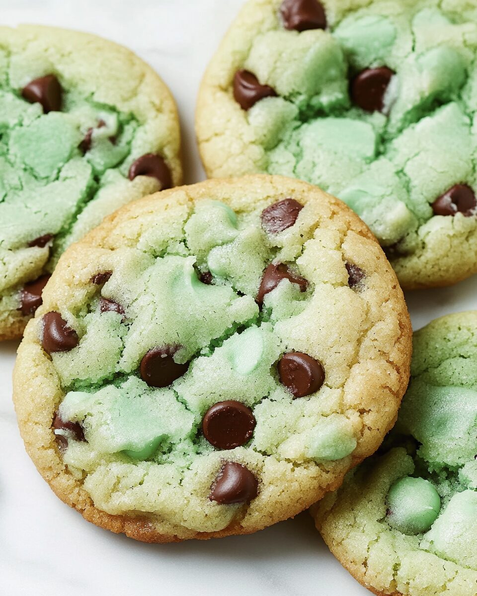 Mint Chip Cookies