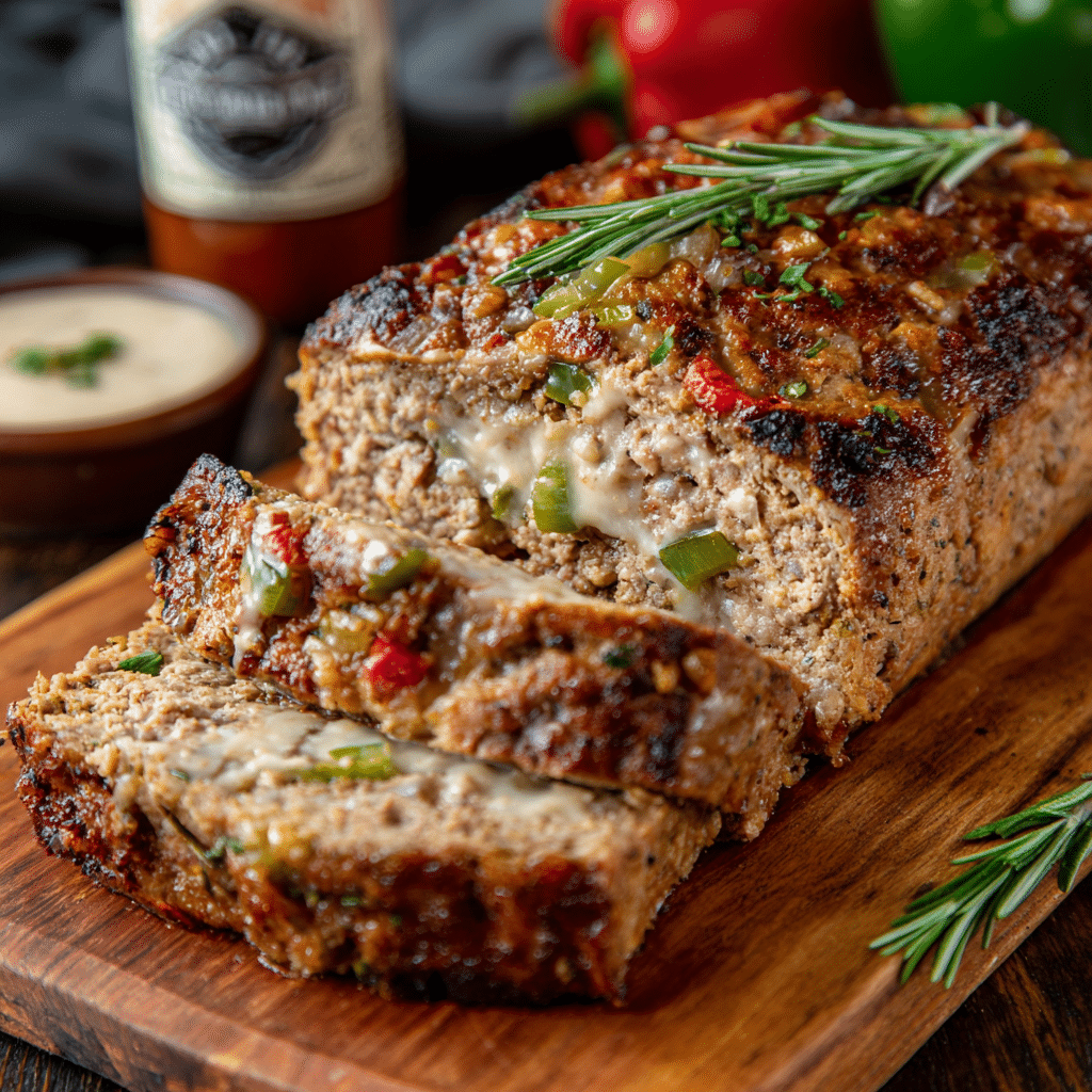Philly Cheese Steak Meatloaf