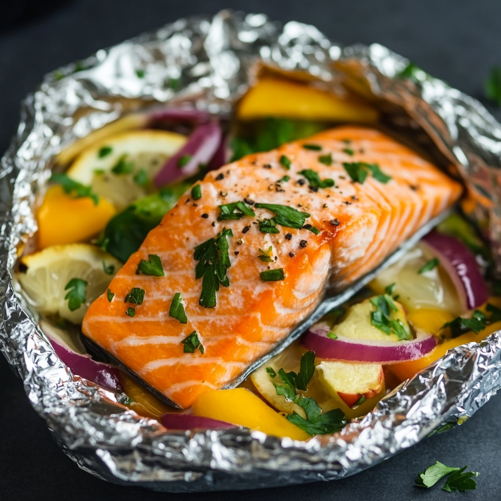 Salmon Foil Pack Dinner