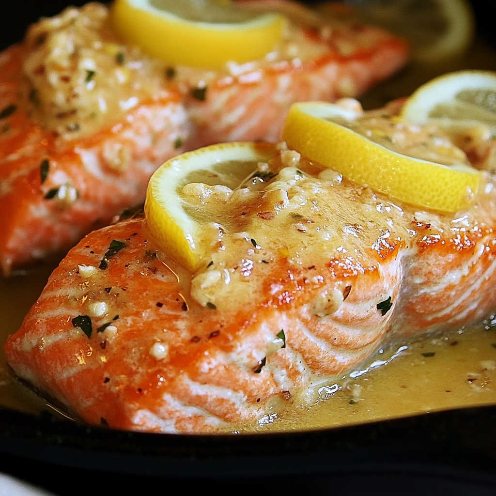 Garlic Lemon Butter Salmon