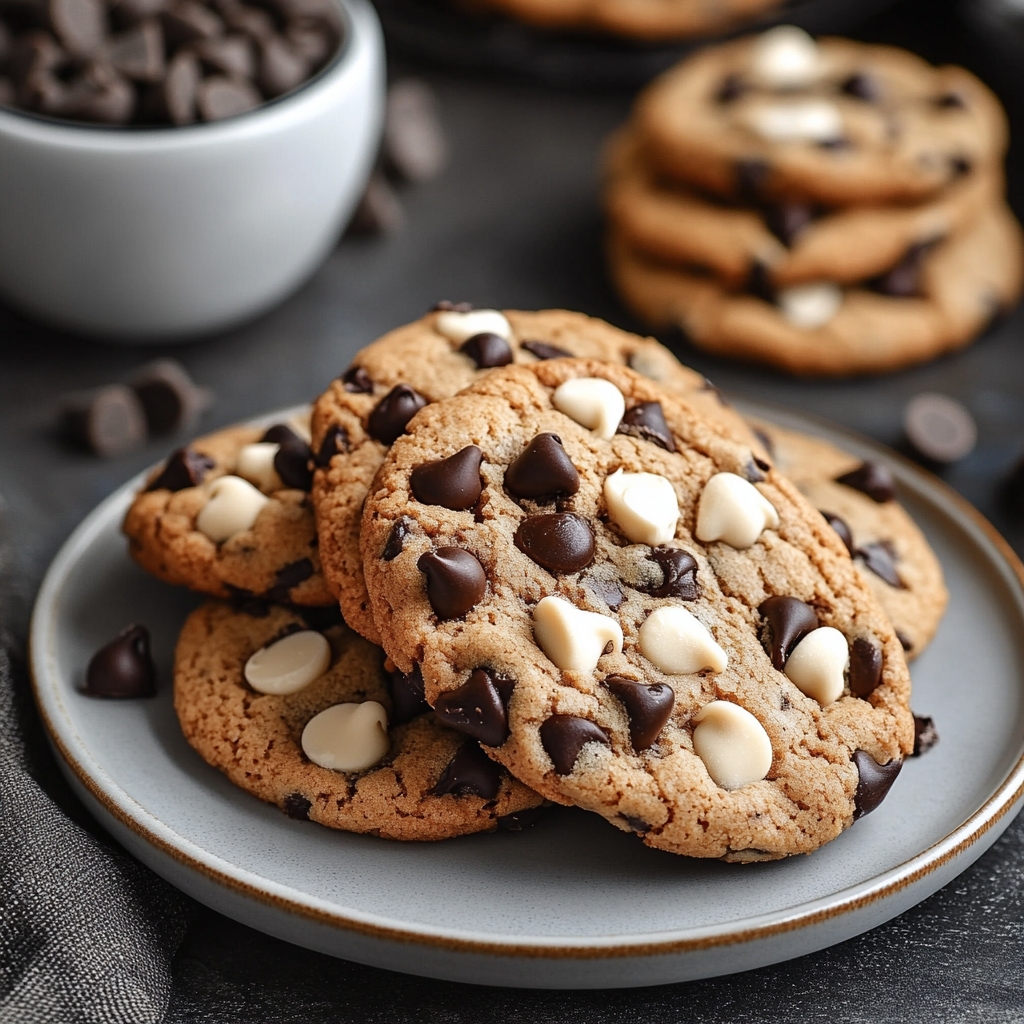 Thick Chocolate Chip Cookies