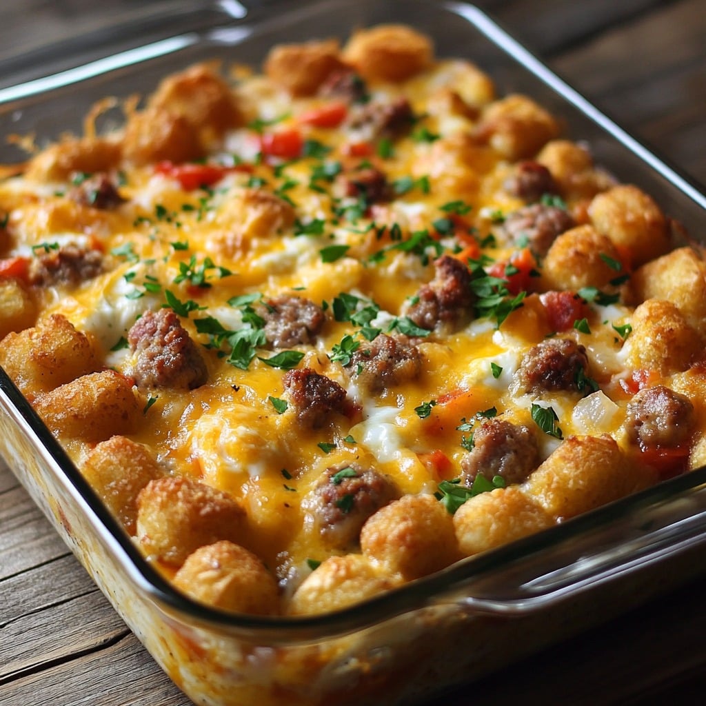 Tater Tot Breakfast Casserole
