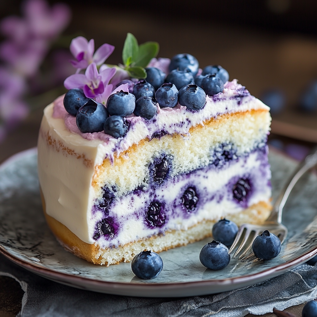 German Blueberry Cake (Blaubeerkuchen)