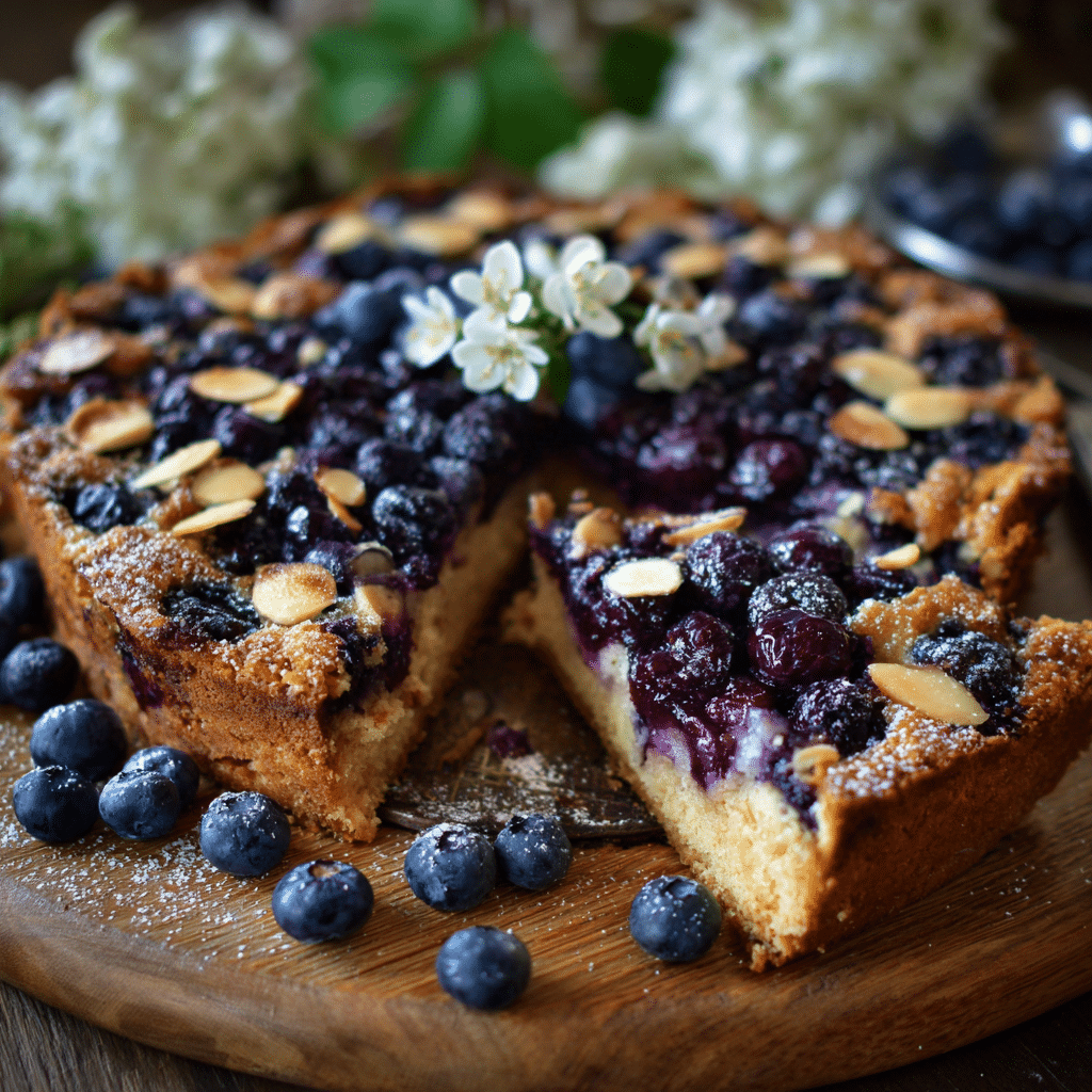 German Blueberry Cake (Blaubeerkuchen)