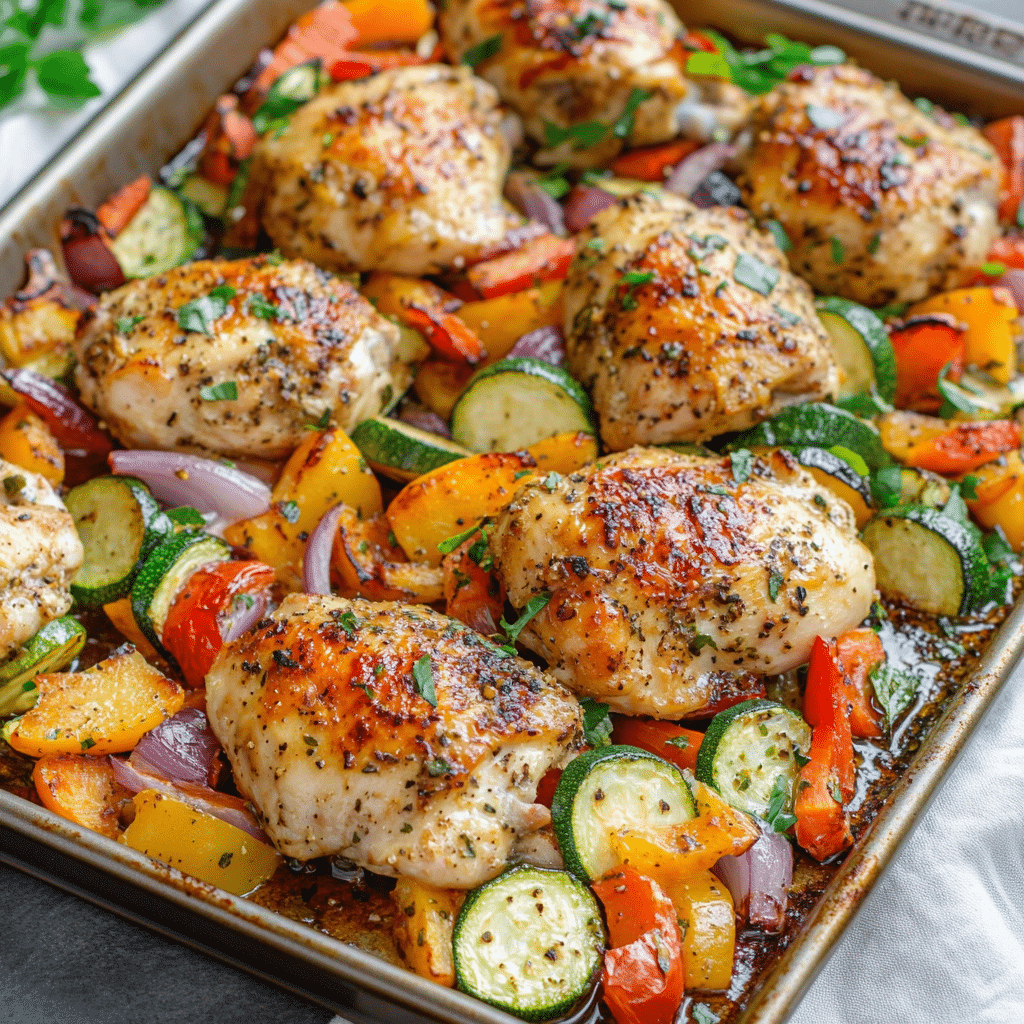 One-Pan Chicken & Veggies