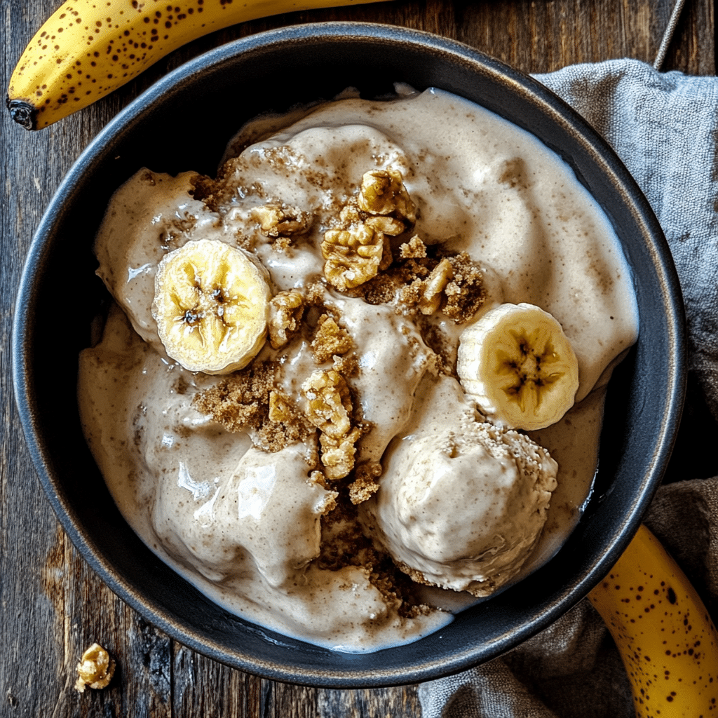 Scooped Banana Bread Ice Cream