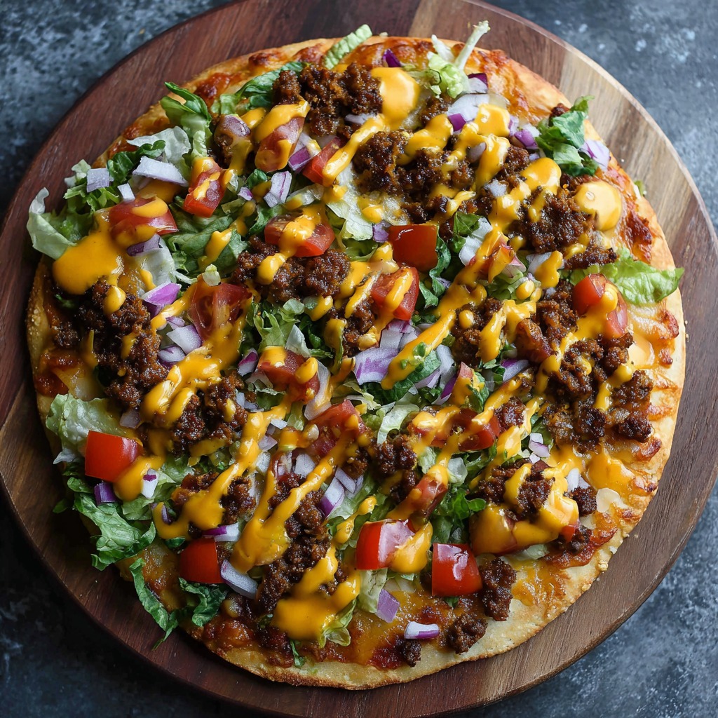 Cheeseburger Pizza