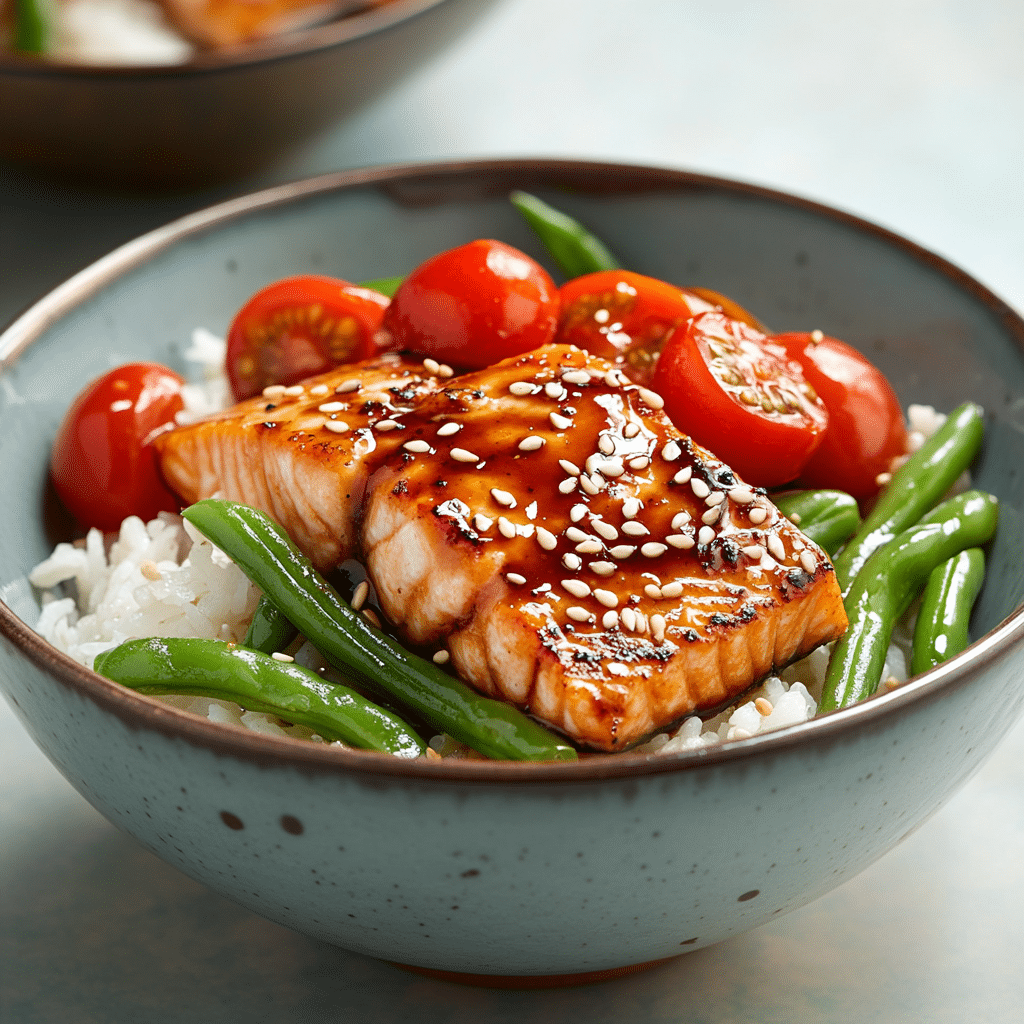 Soy-Glazed Salmon Bowls
