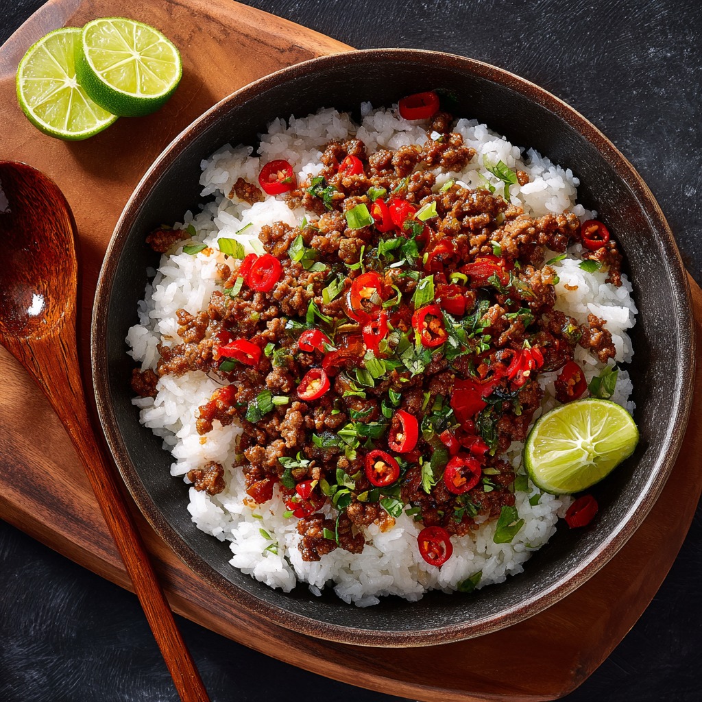 Caramelized Beef with Rice