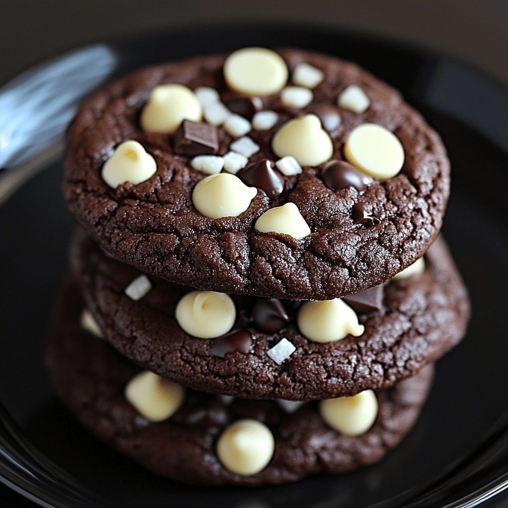 Chocolate White Chocolate Chip Cookies