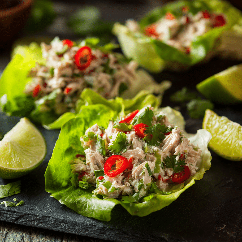 Tuna Salad Lettuce Wraps