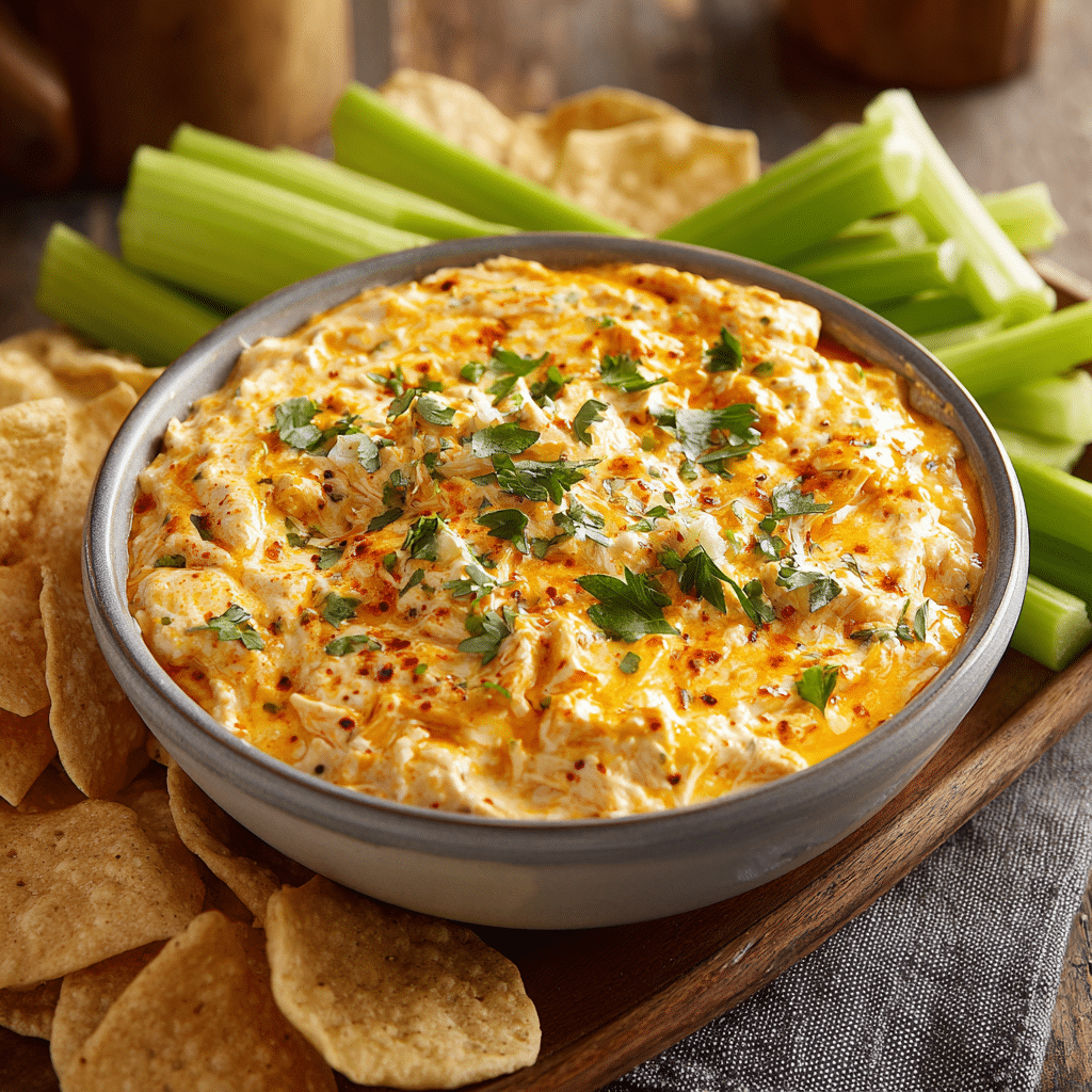 Greek Yogurt Buffalo Chicken Dip