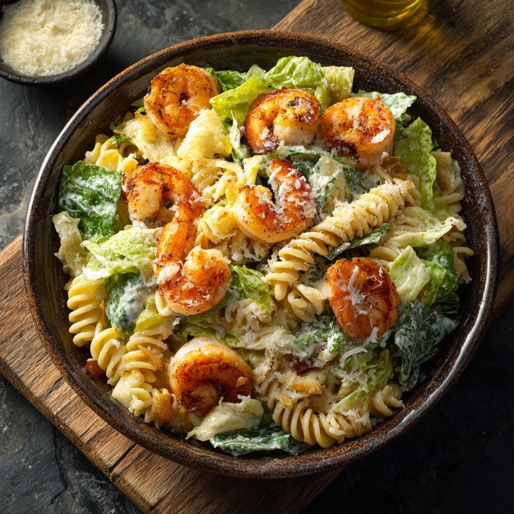 Shrimp Caesar Pasta Salad