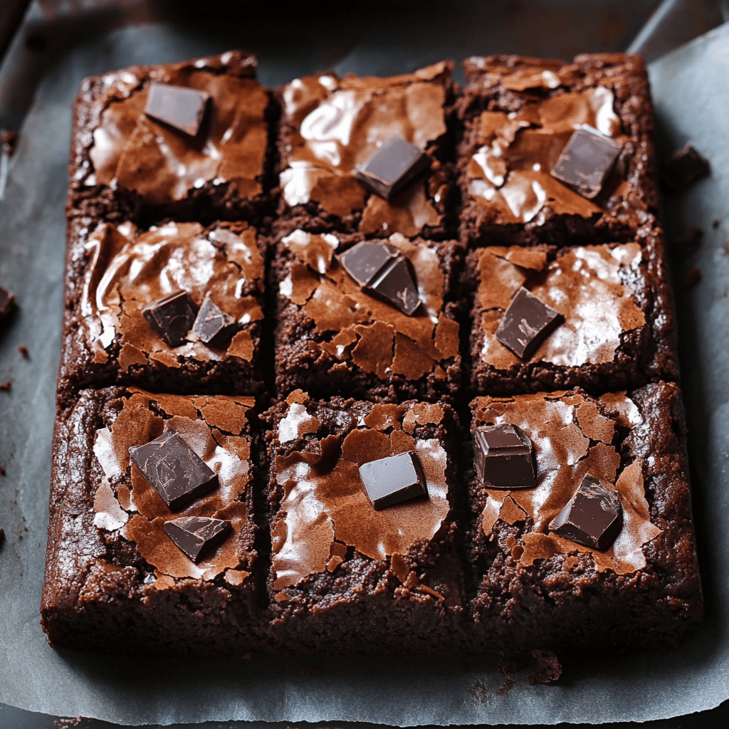 Molten Chocolate Chunk Brownies