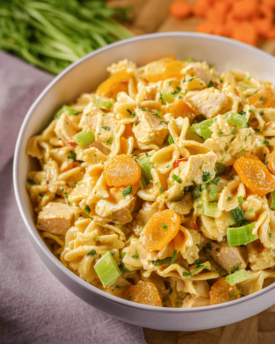Creamy Curried Chicken Pasta Salad