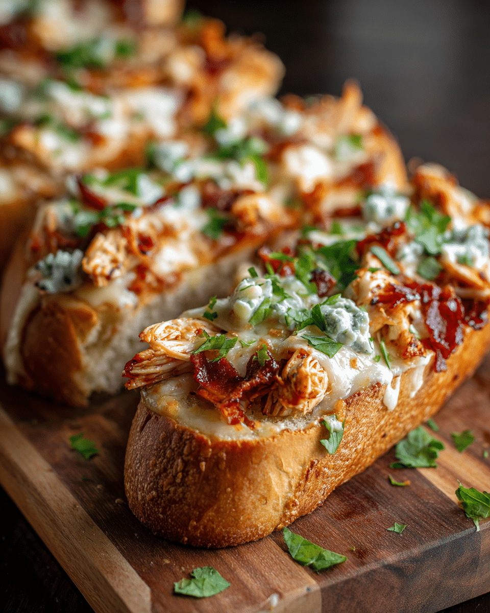 Kick Off Football Season with Cheesy Alice Springs Chicken French Bread Pizza