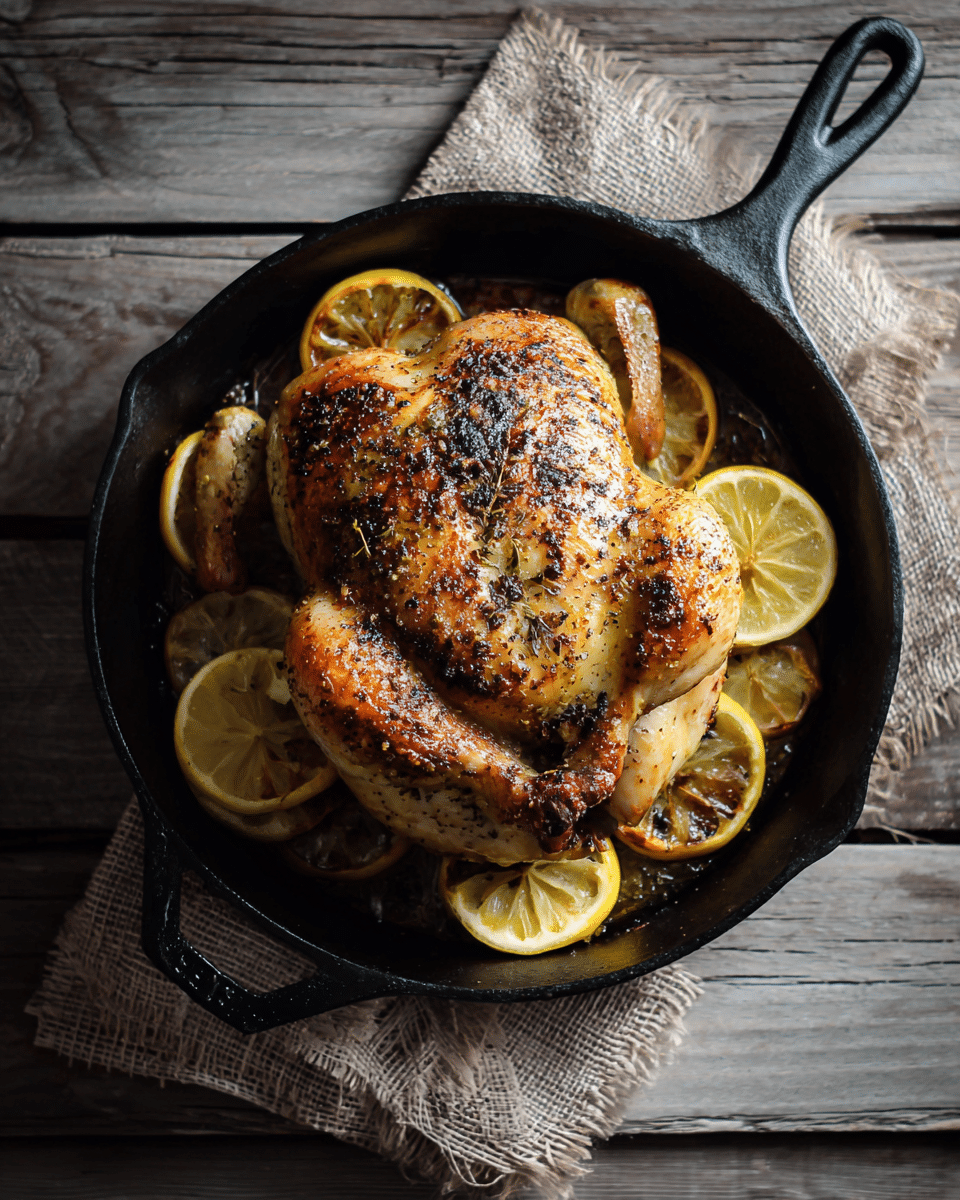 Skillet Roasted Lemon Chicken