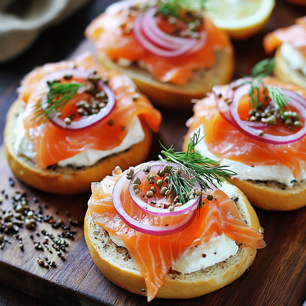 Easy Smoked Salmon Bagels for Back-to-School