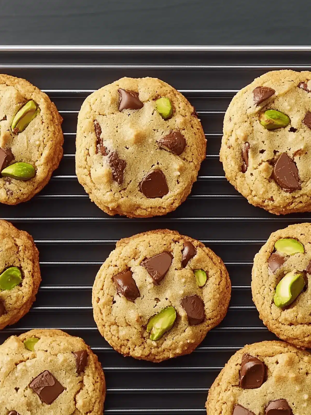 Pistachio Chocolate Chip Cookies