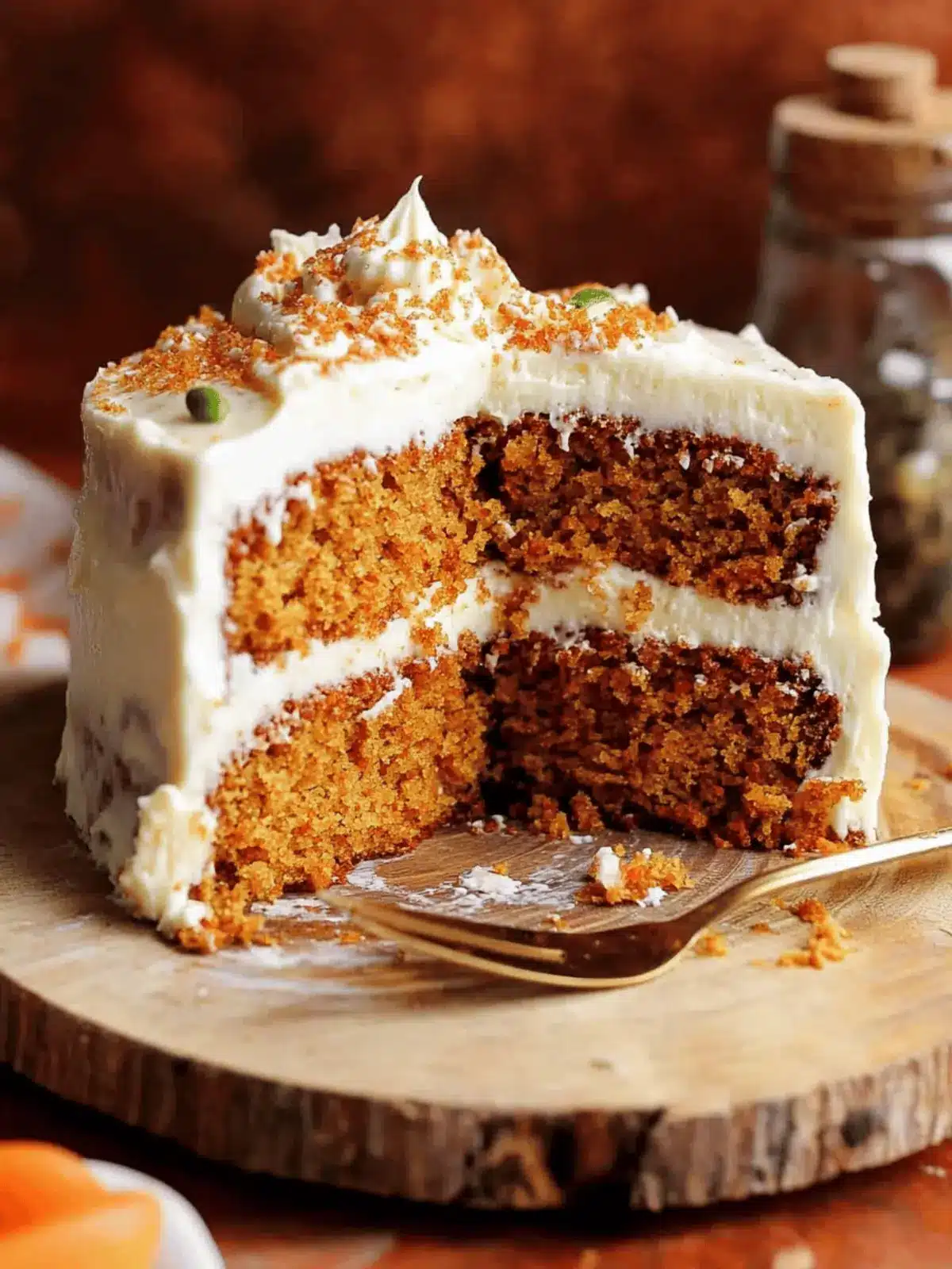 Carrot Cake with Fluffy Cream Cheese Frosting
