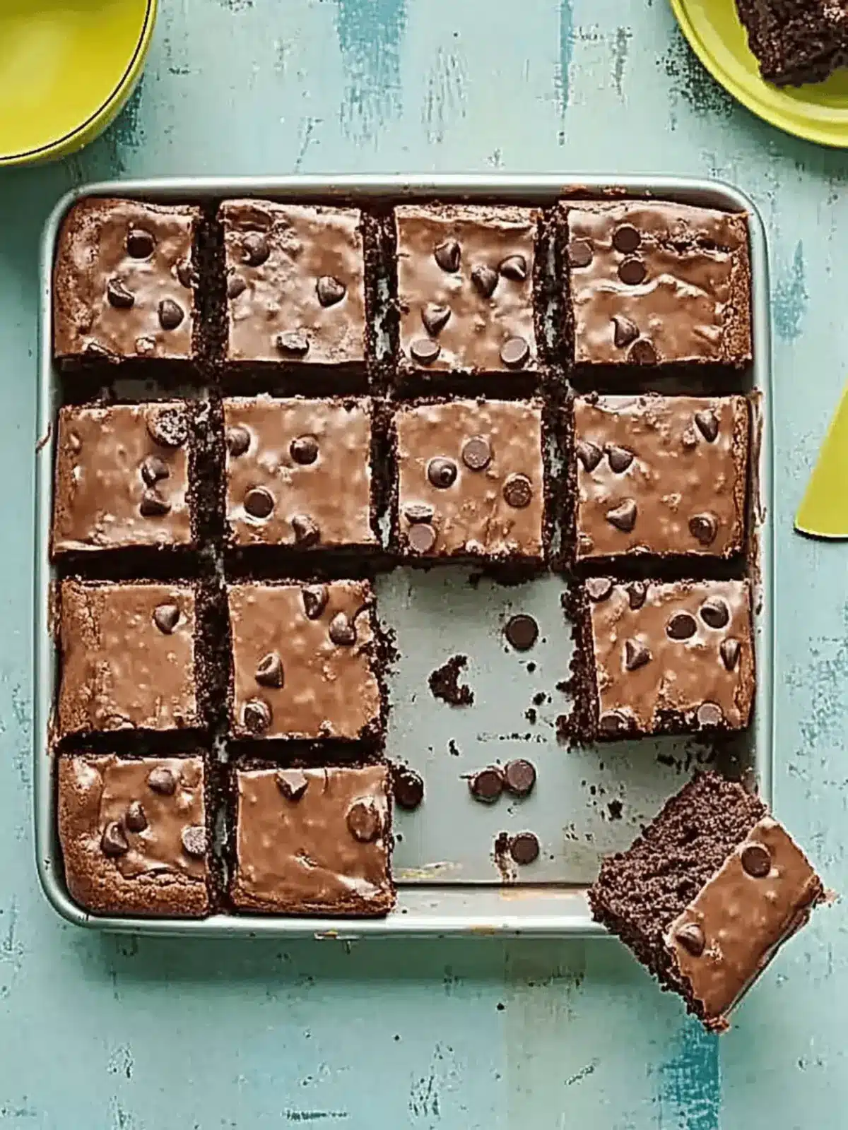 Chocolate chip traybake