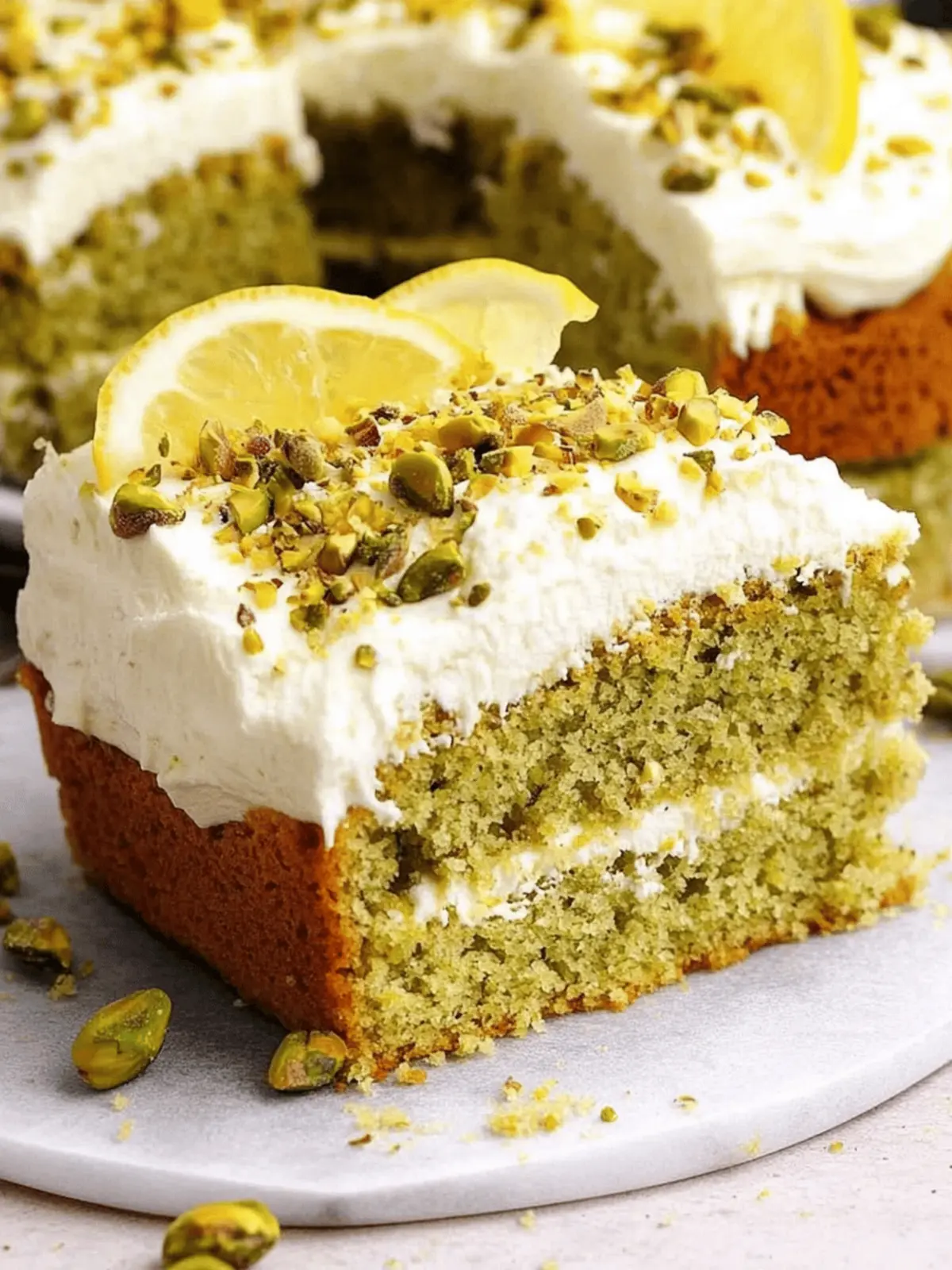 Lemon Pistachio Cake