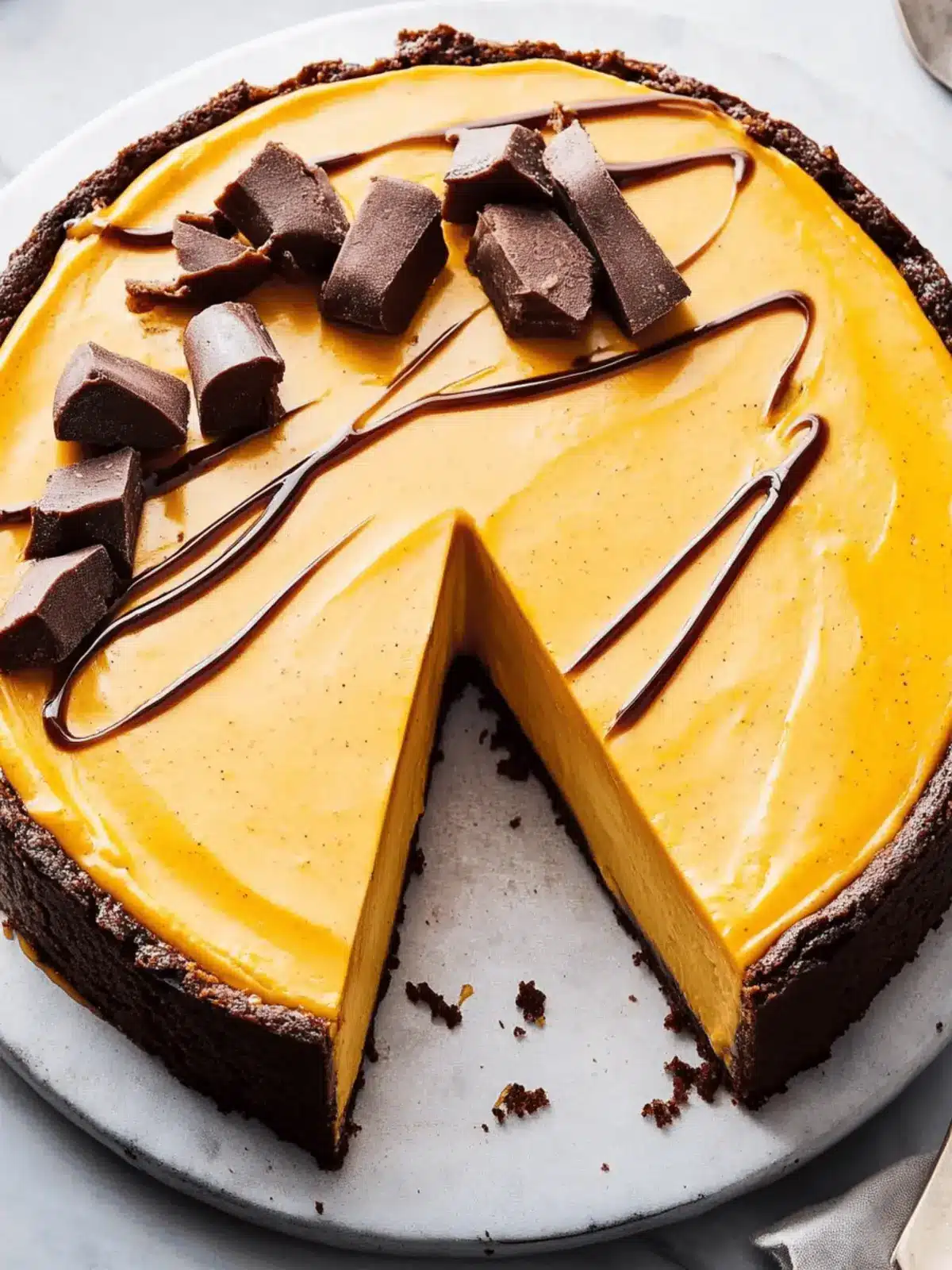 Brownie Bottom Pumpkin Cheesecake