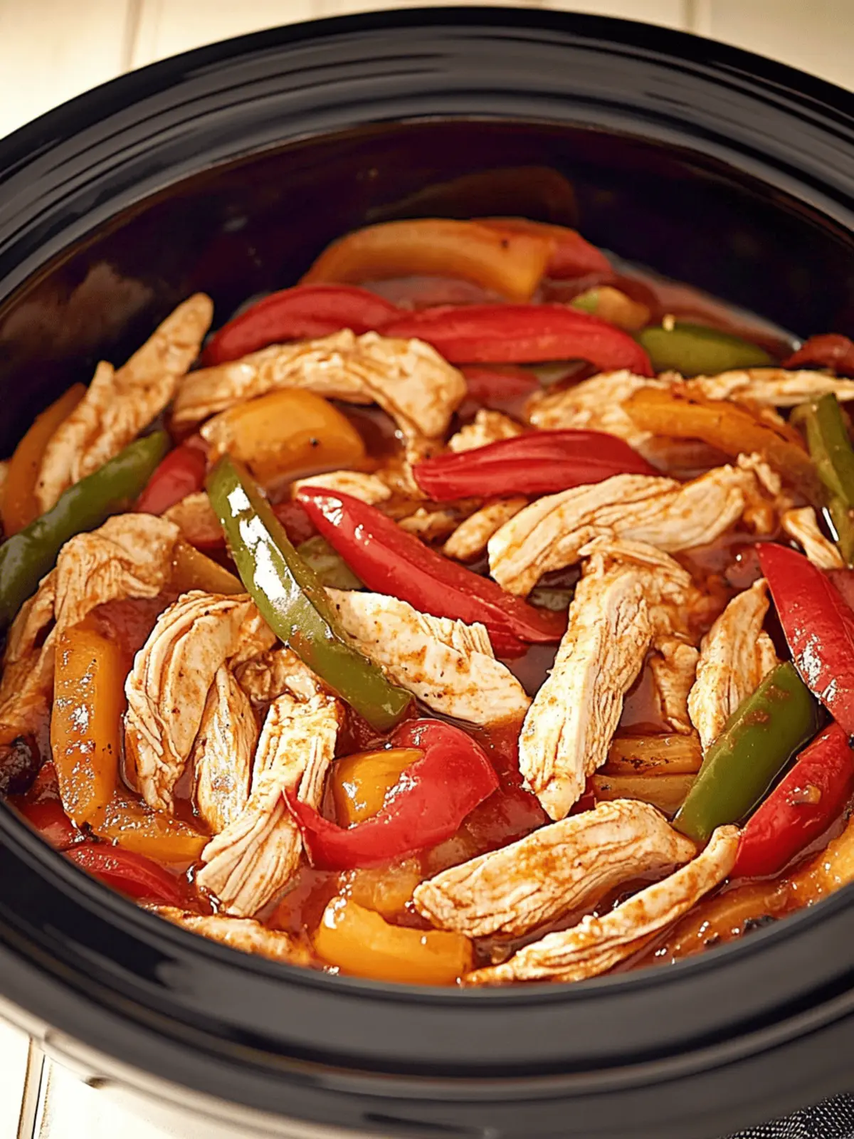 Crock-Pot Chicken Fajitas