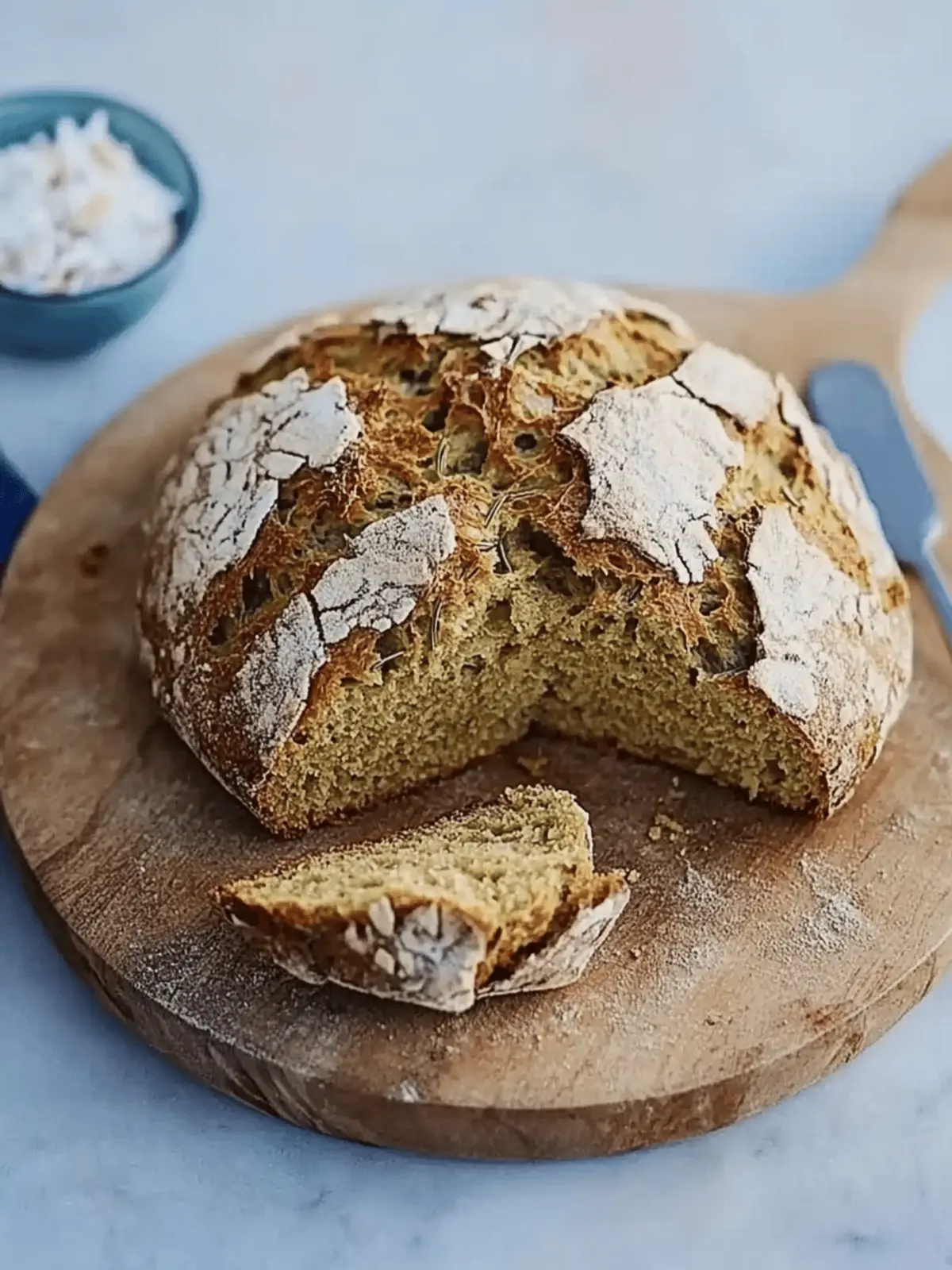 Seedy rosemary soda bread