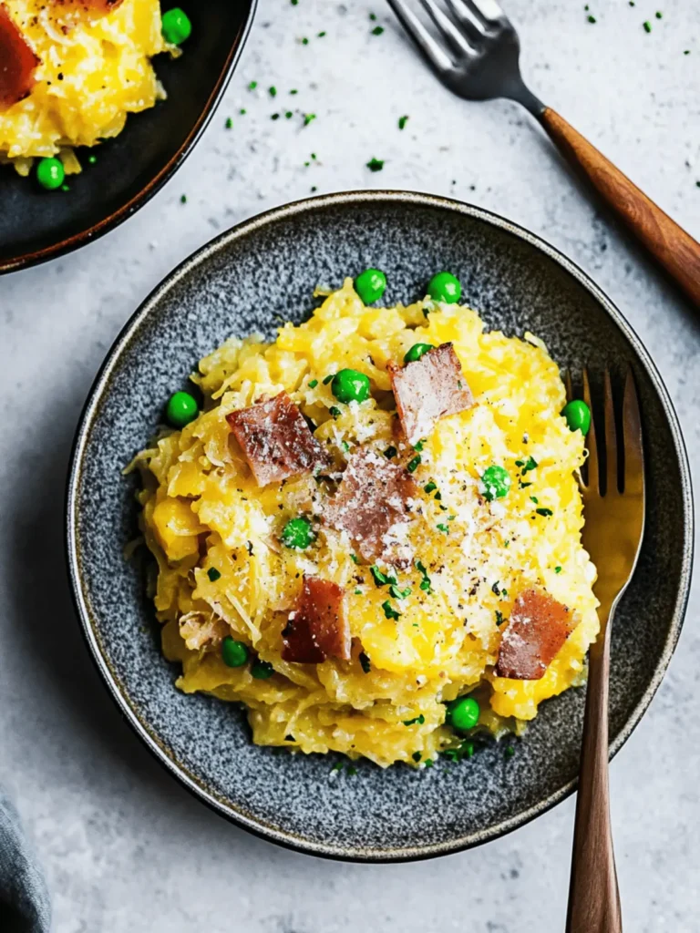 Spaghetti Squash Carbonara