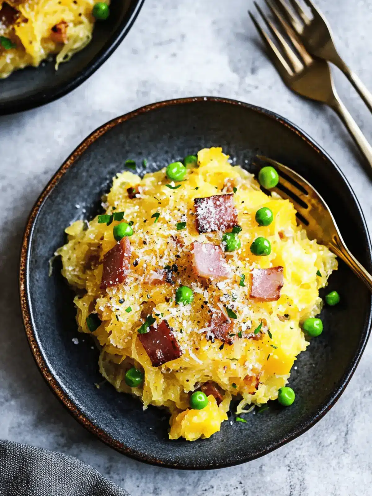 Spaghetti Squash Carbonara