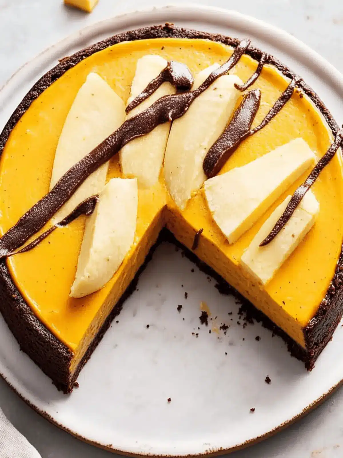 Brownie Bottom Pumpkin Cheesecake