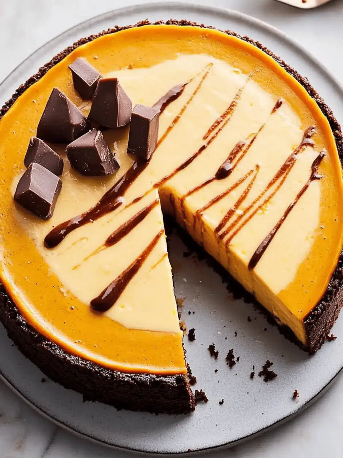Brownie Bottom Pumpkin Cheesecake