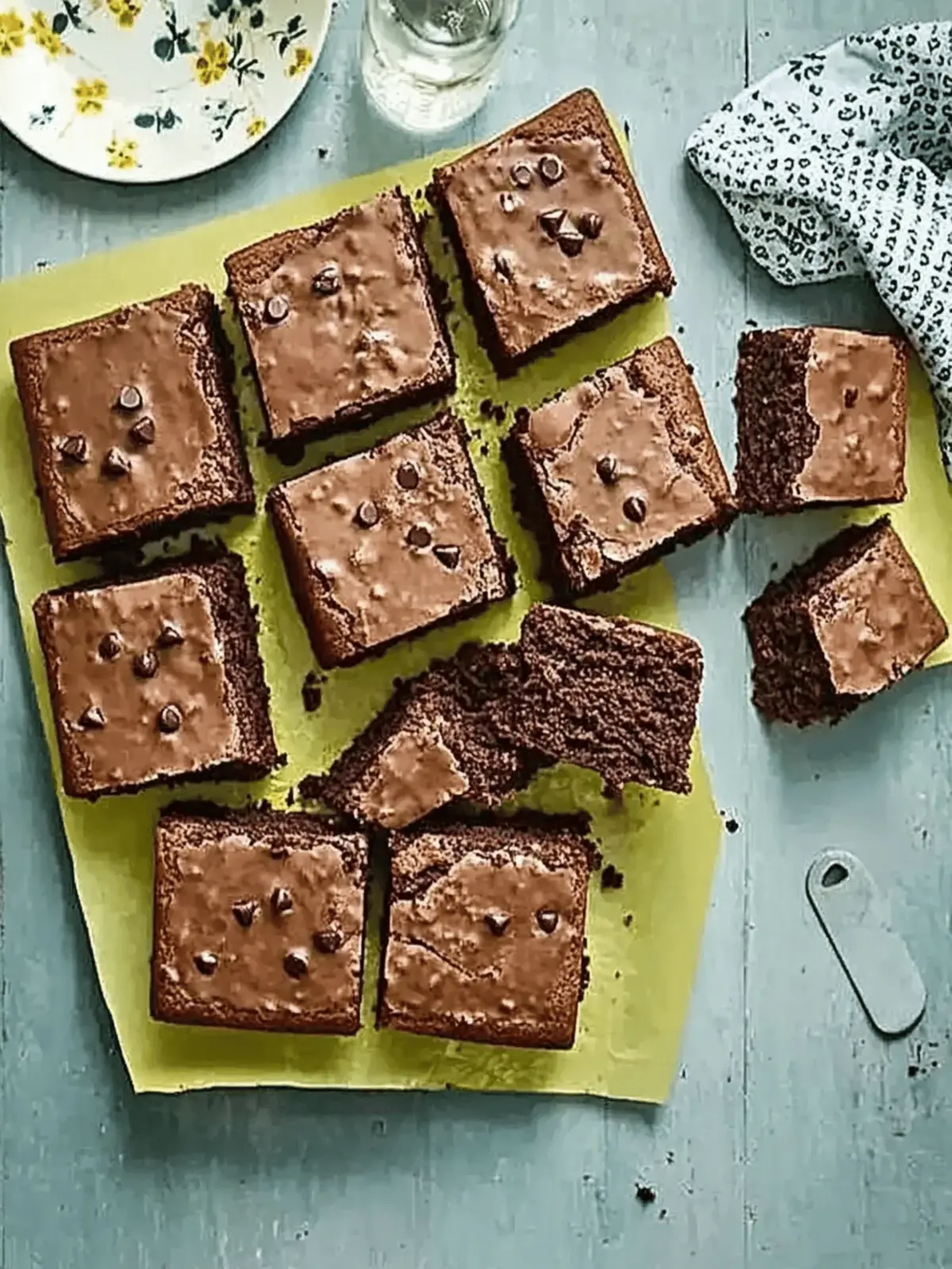 Chocolate chip traybake