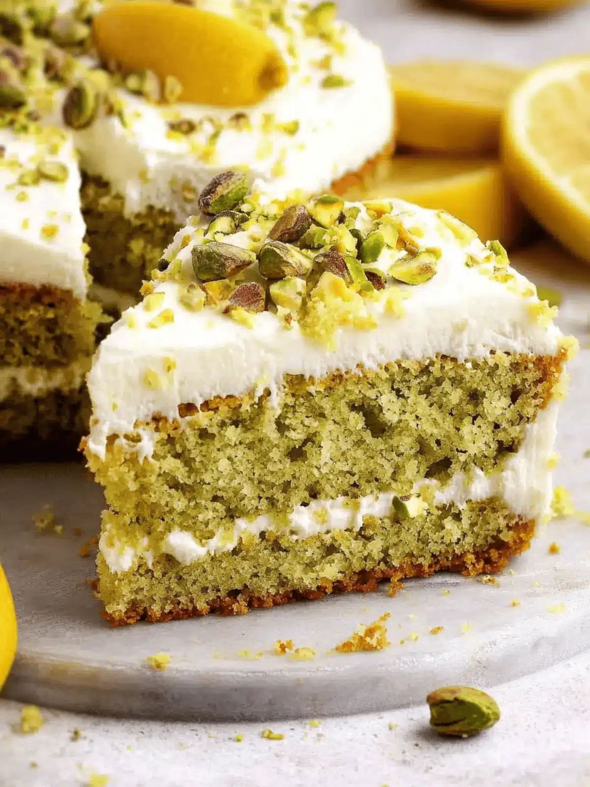 Lemon Pistachio Cake