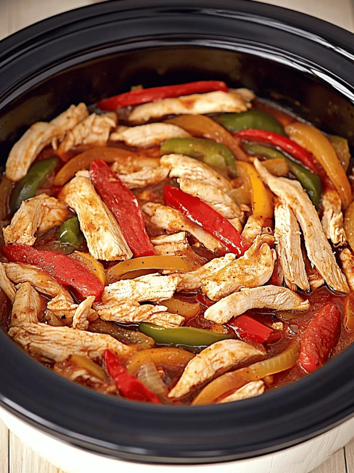 Crock-Pot Chicken Fajitas