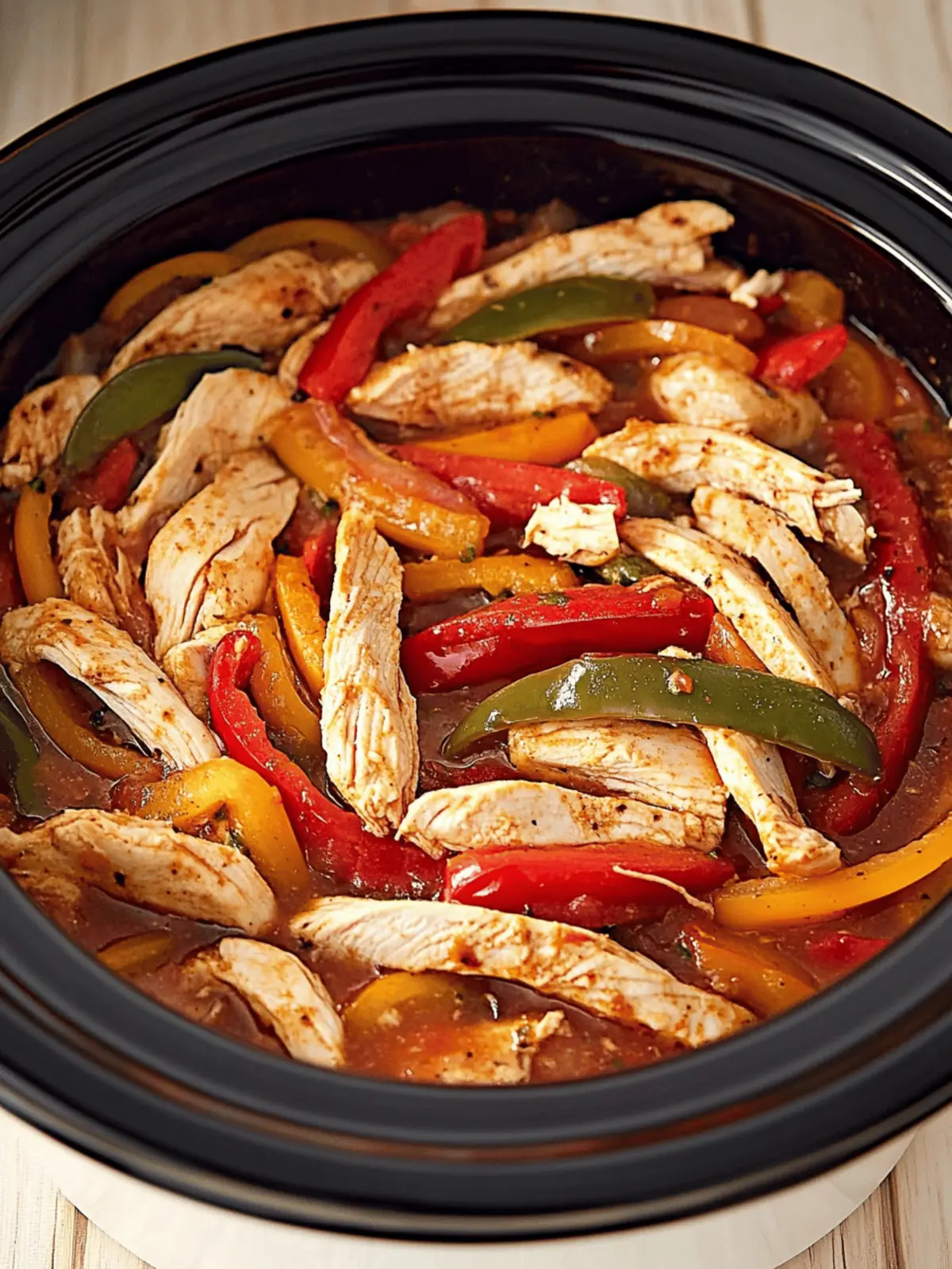 Crock-Pot Chicken Fajitas
