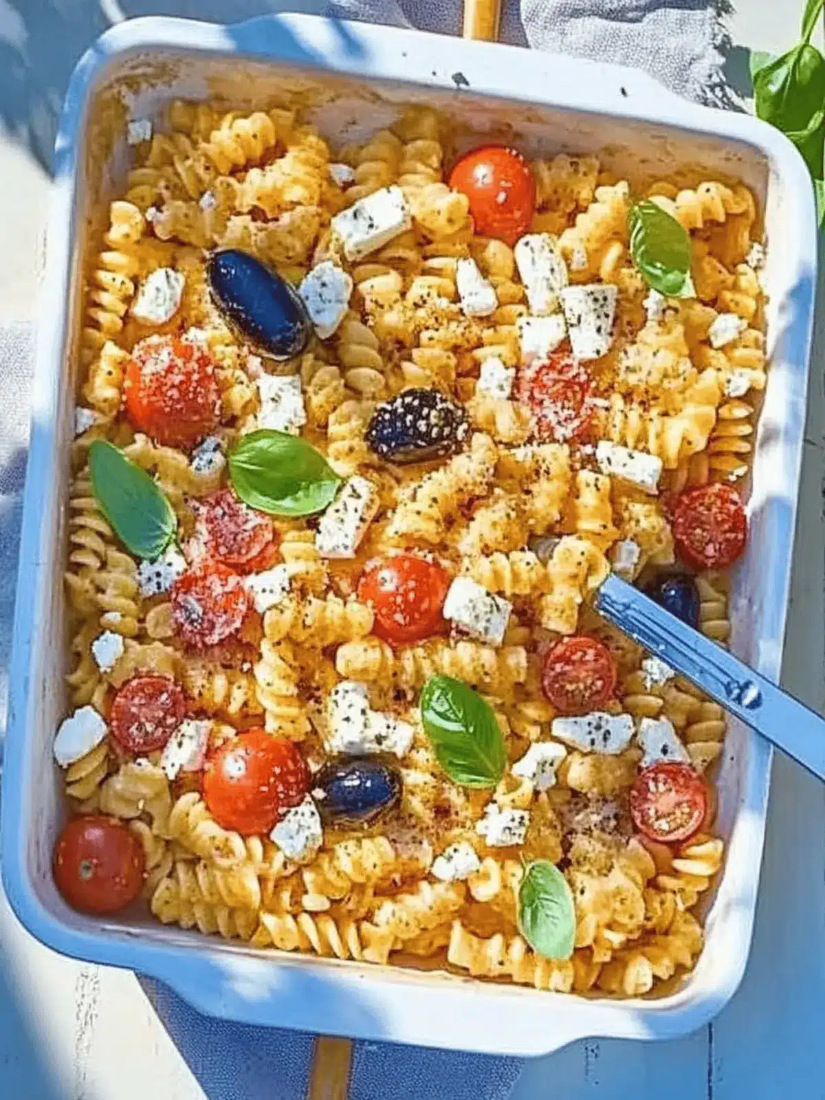 Baked feta & tomato pasta