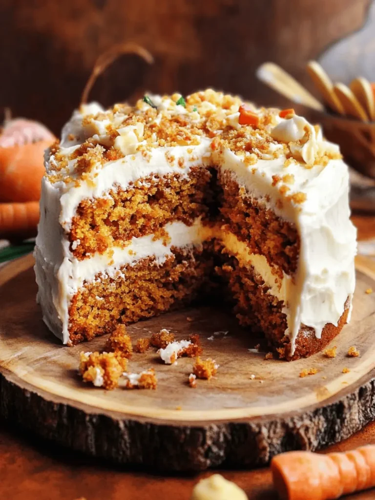 Carrot Cake with Fluffy Cream Cheese Frosting