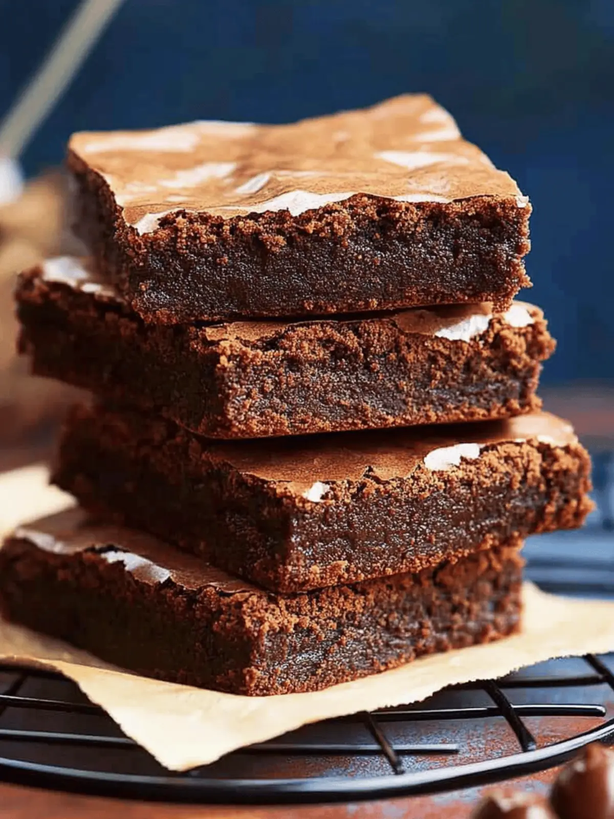 Perfect Shiny Crust Fudge Brownies