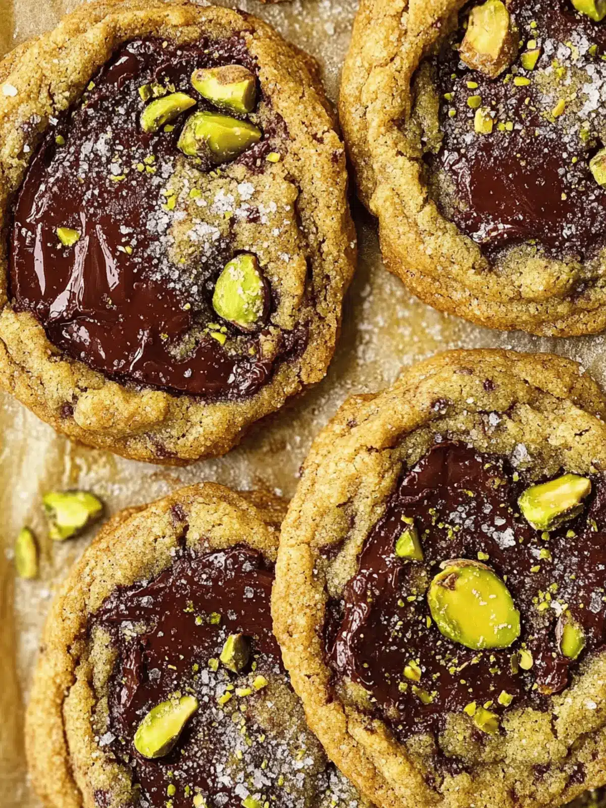 Salted Pistachio Chocolate Chunk Cookies