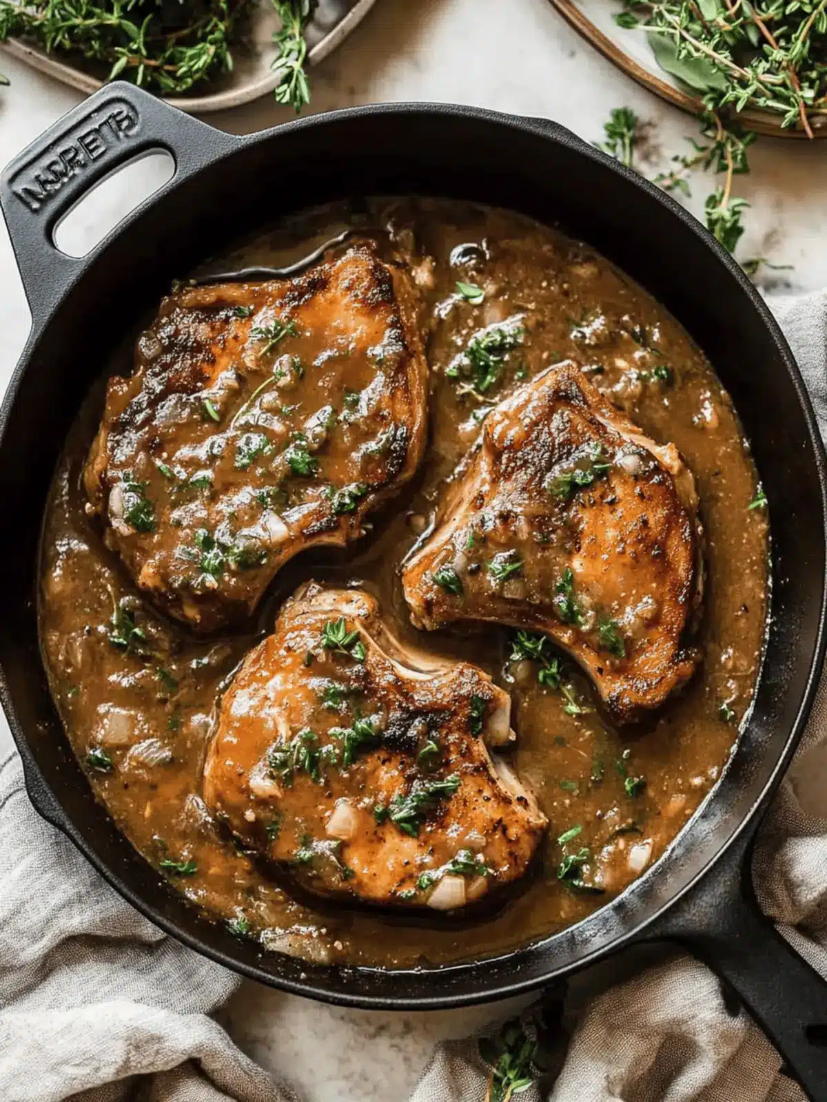 The Best Smothered Pork Chops