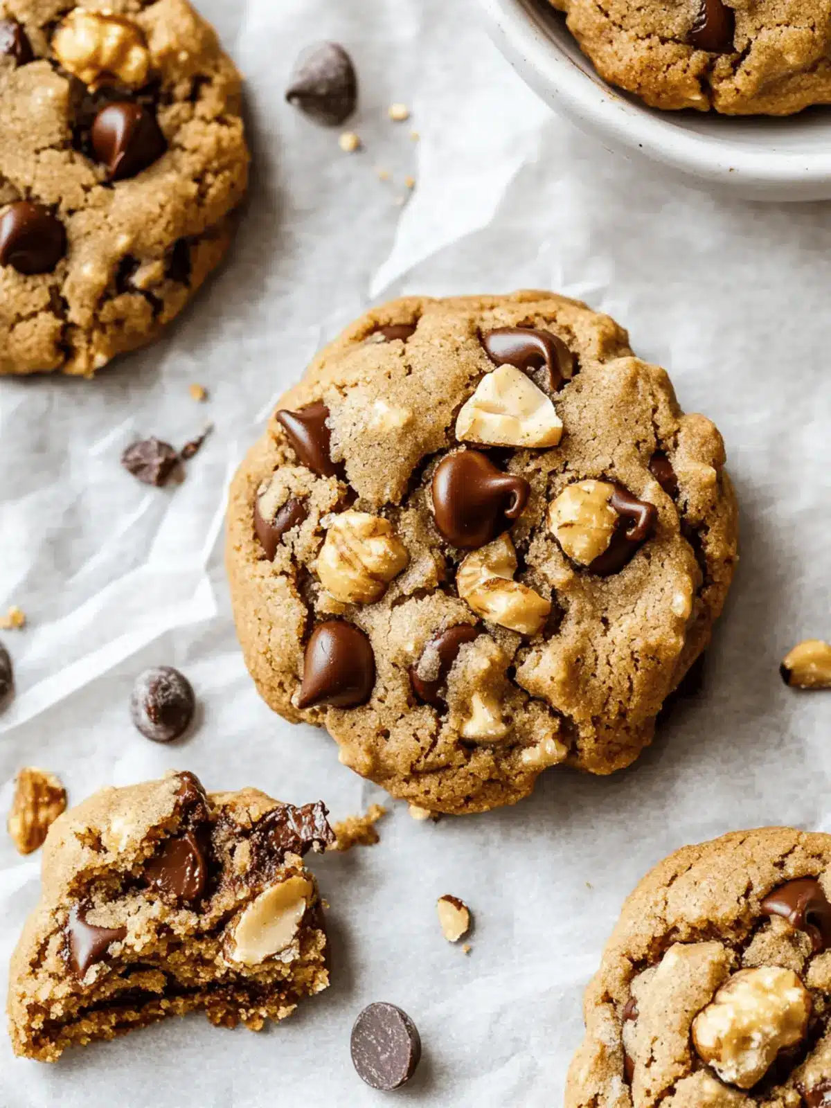 Chocolate Chip Walnut Cookies